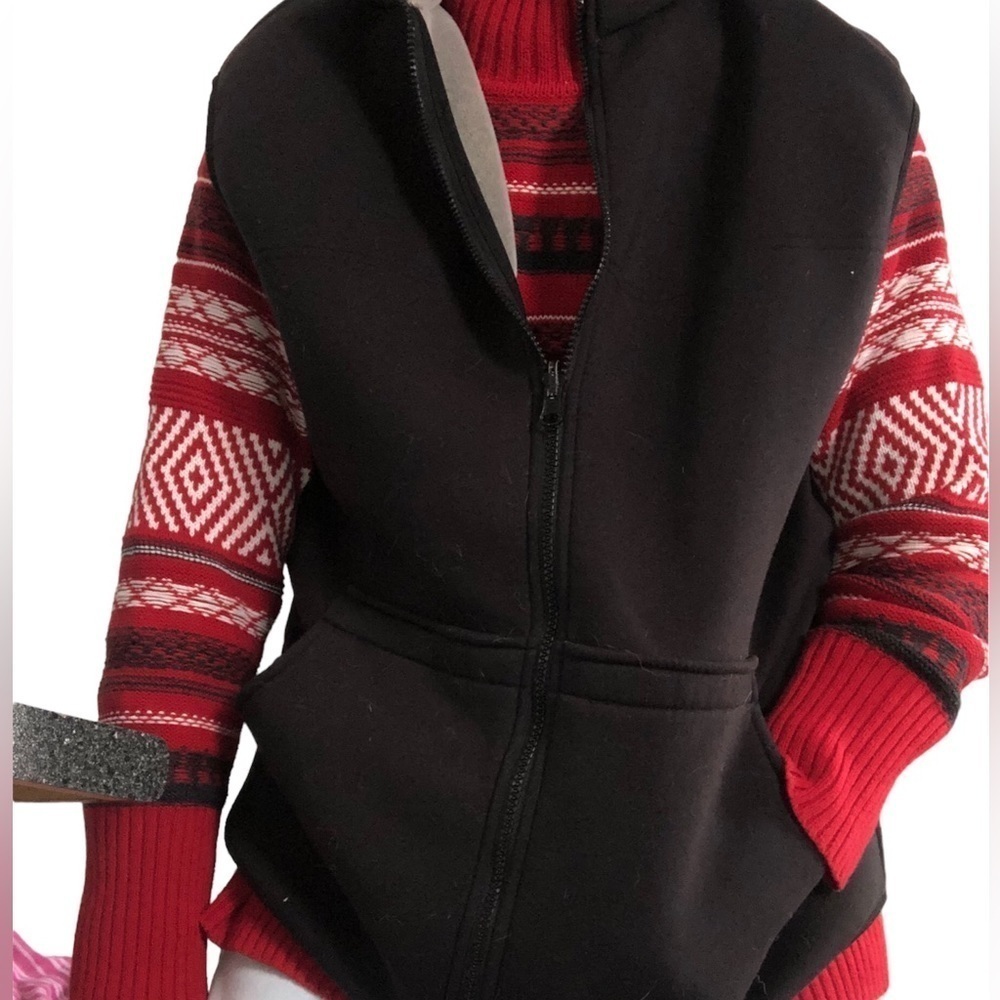 Handmade Reversible Size L BARN EQUESTRIAN Fleece Vest.